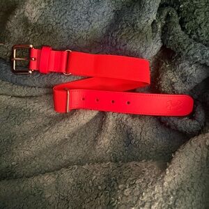 Under Armour™ Kids' Baseball Belt, 41-inch length. Red. Never Worn.